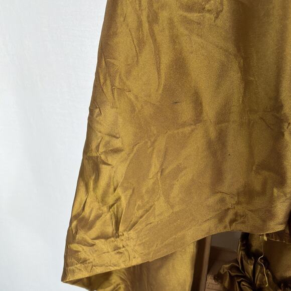 NWT Krista Larson Gold Button Up High Low Blouse / Jacket #1370 Size MED - Picture 6 of 6